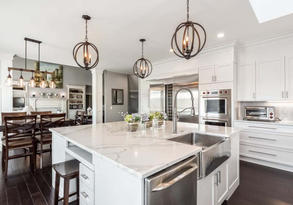 dublin kitchen remodel with custom cabinetry details and appliances