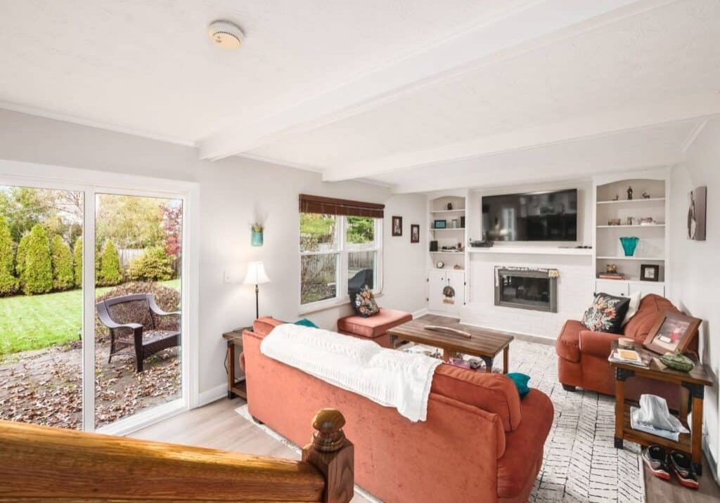 Westerville remodel for lower level comfort in split level home